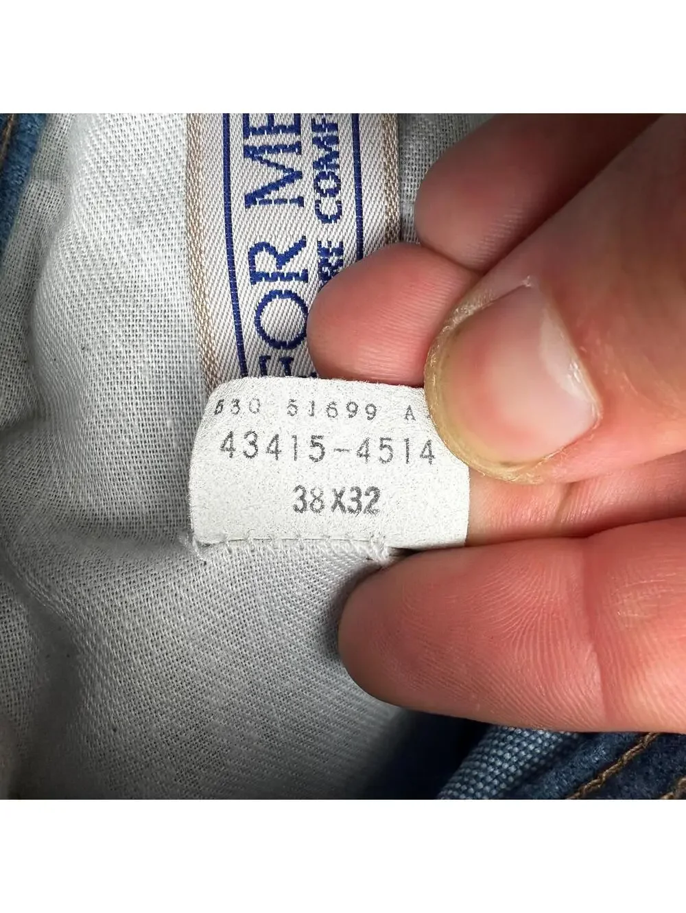 Levis VTG Orange Tab Jeans Mens 38x32 Blue 43415-4514 Fits 38x32 USA 35x31
